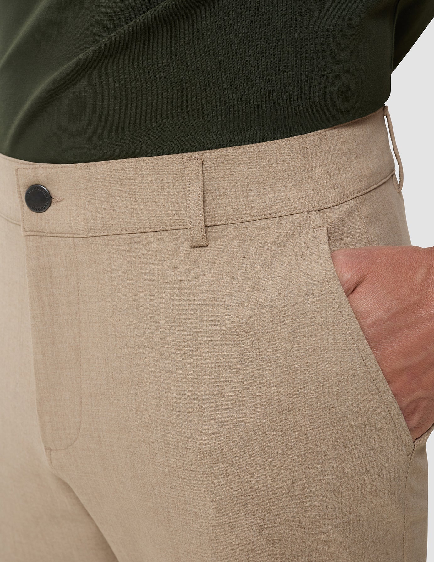 Essential Pants Slim Sand Grain